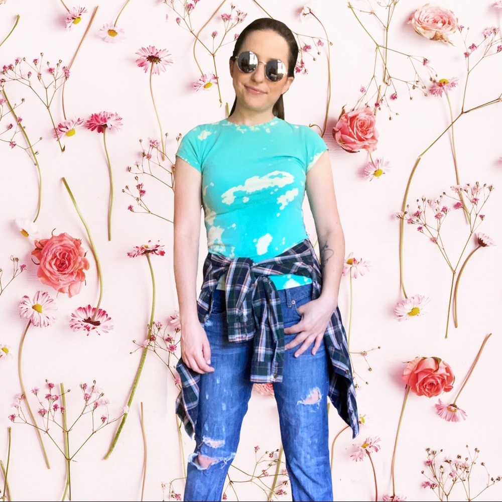 Custom Bleach Tie Dye Tee - image 1